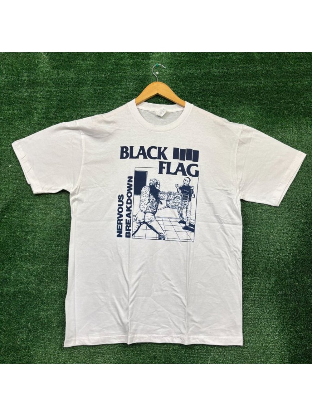 Black Flag Nervous Breakdown Punk Rock Band T-Shirt Size Extra Large